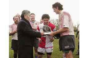 Anglo-Japanese rugby match commemorates slain diplomat Oku