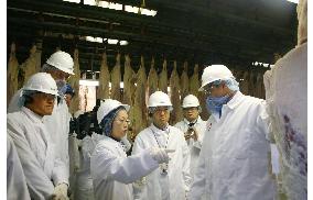 Japanese delegation inspects U.S. meatpacker