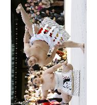 Asashoryu performs ring ritual at Tokyo's Meiji Shrine