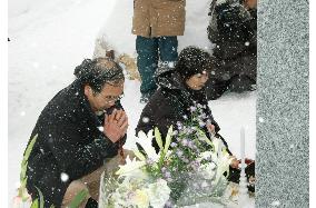 Memorial held for 10th anniversary of Hokkaido tunnel disaster