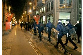 Police keep watch on Turin ahead of opening of Olympics