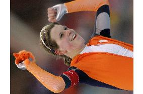 Netherland's Wust wins women's 3,000m speed skating