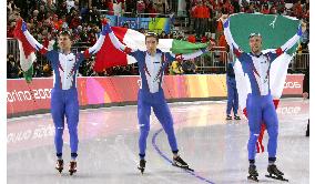 Italy wins gold in men's team pursuit