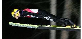 Japan's Kasai finishes first in ski jump qualifying round