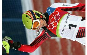 Austria's Schild takes lead in slalom in Alpine skiing combined