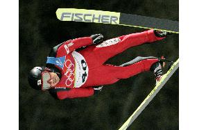 Okabe places 8th in large hill ski jump