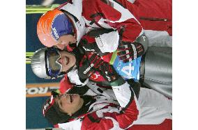 Austria win ski jumping team competition
