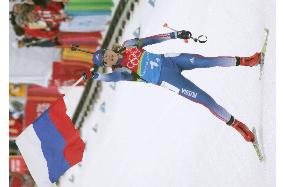 Russia win women's relay biathlon gold medal