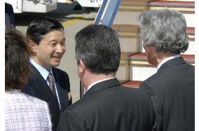Japan's crown prince leaves on visit to Mexico