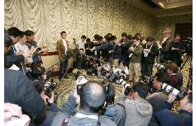 Ichiro Oh meets the press after U.S.A. lost to Mexico