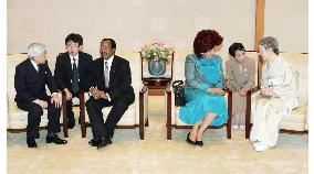 Cameroon president, wife visit emperor, empress