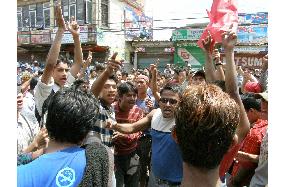 Curfew set in Kathmandu, anti-king protests go on in Nepal