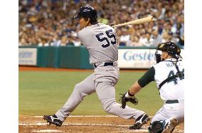 H. Matsui goes 2-for-5, hits RBI single in Yankees' win