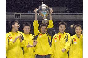 China wins 2nd straight Thomas Cup title
