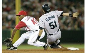 Ichiro, Jojima get one hit each in Mariners' 13-inning win