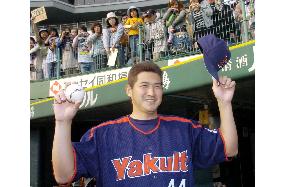 Yakult's Matsui gets first career win