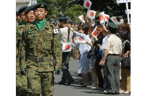 1st batch of troops of Japan's 9th contingent back home from Iraq