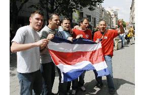 Costa Rican supporters for World Cup finals