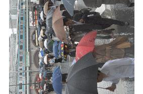 Rainy season starts in extensive areas, including Tokyo