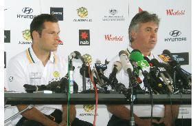 Australia's Hiddink meets the press