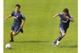 Japan in training session ahead of match against Croatia