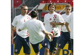 Croatia in training session in Nuremberg
