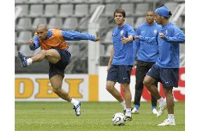 Scene of Brazil in a training session at World Cup