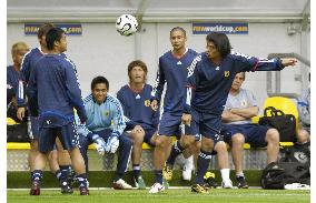 Scene of Japan in a training session at World Cup