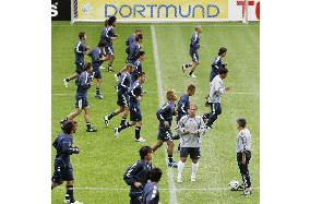 Scene of Japan in a training session at World Cup