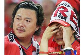 South Korea supporters shocked by team's defeat