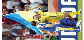 Ukraine beat Switzerland in shootout to reach quarterfinals