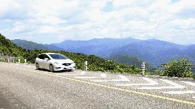 Scenic road in central Japan