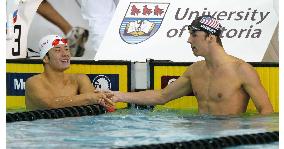 Phelps sets world record in men's 200m butterfly