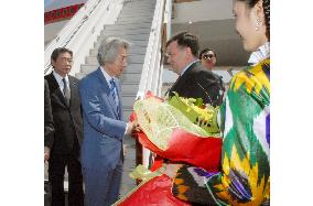 Prime Minister arrives in Uzbekistan