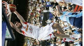 Spain beats Argentine 75-74 at World Basketball Championships