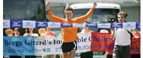 Frenchman runs across five full continents