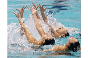 Japan finishes second in FINA synchronized swimming events