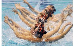 Russia wins FINA synchronized swimming free combination