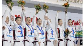 Japan finishes second in FINA synchronized swimming events