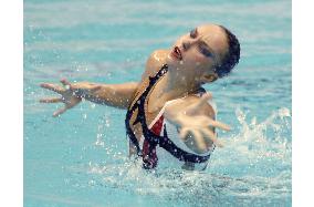 Russia's Ischenko wins solo title at synchronized swimming