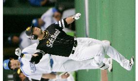 -Softbank ties playoff 1st stage with rout of Seibu