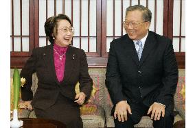 Upper house president visits China