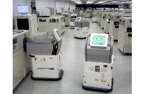 Matsushita system lets multiple robots carry blood samples