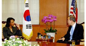 Rice meets with S. Korea's Ban