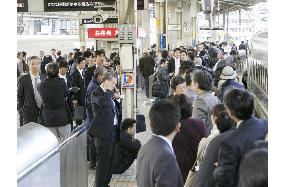 Tokaido Shinkansen bullet train services halted