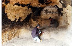 Buddhist caves found west of Afghanistan's Bamiyan