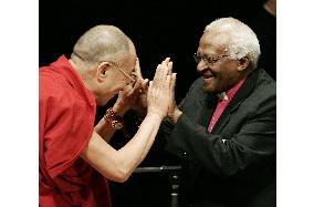 The Dalai Lama and Tutu at Hiroshima International Peace Summit