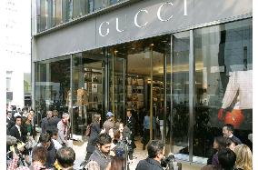 Gucci opens flagship shop in Tokyo's Ginza