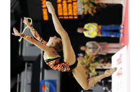 Ukraine's Natalia Godunko wins rope competition at world cup