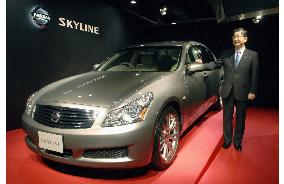 Nissan rolls out all-new Skyline sedan in Japan